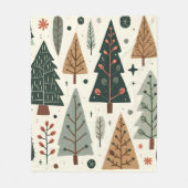 Kerstboom Patroon  vakantie Fleece Deken (Voorkant)