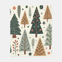 Kerstboom Patroon  vakantie Fleece Deken