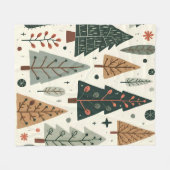 Kerstboom Patroon  vakantie Fleece Deken (Voorkant (Horizontaal))