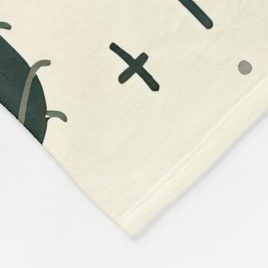 Kerstboom Patroon  vakantie Fleece Deken (Hoek)