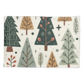 Kerstboom Patroon vakantie Kussensloop (Achterkant)