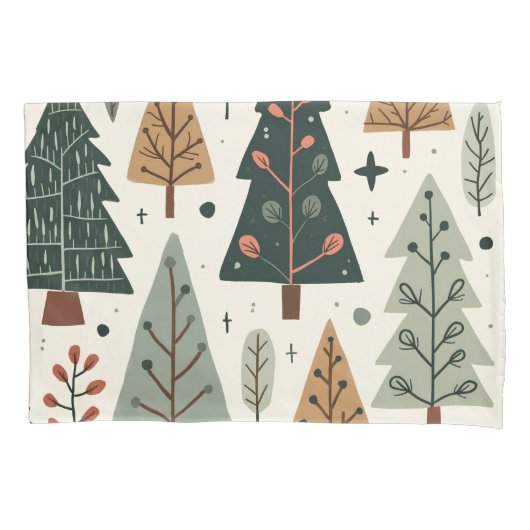 Kerstboom Patroon vakantie Kussensloop (Voorkant)