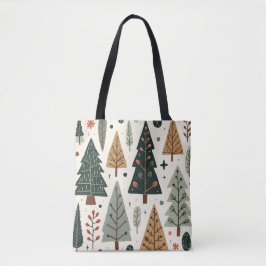Kerstboom Patroon  vakantie Tote Bag