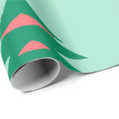 Kerstboom patroon winter wrapping papier (Rol Hoek)