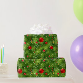 Kerstboom Patroon Wrapping Paper Cadeaupapier