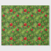 Kerstboom Patroon Wrapping Paper Cadeaupapier (Vlak)