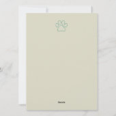 Kerstboom Paw Print Ornament Vakantie Kaart (Achterkant)