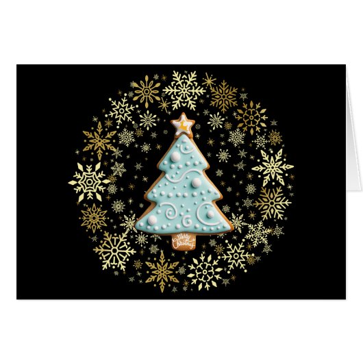 Kerstboom, peperkoek koekje (Voorkant Horizontaal)