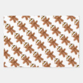 Kerstboom peperkoek man hete cacao Feestdagen Inpakpapier Vel (Voorkant 2)