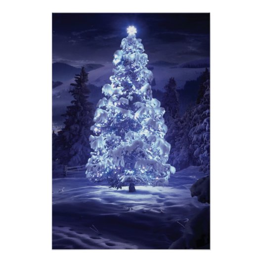 kerstboom perfect poster (Voorkant)