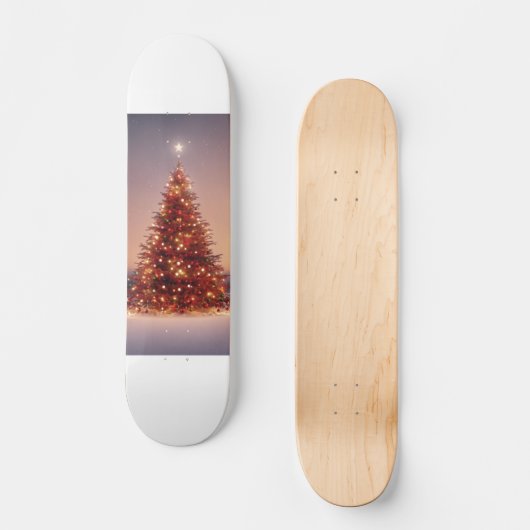 kerstboom persoonlijk skateboard (Voorkant)