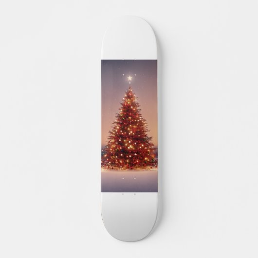 kerstboom persoonlijk skateboard (Voorkant)