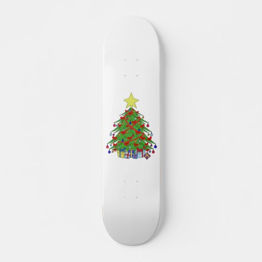 kerstboom persoonlijk skateboard (Voorkant)
