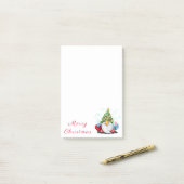 Kerstboom Pet Gnome met Gift Sticky Notes (Op bureau)
