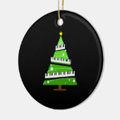 kerstboom Piano Teacher Gift Keramisch Ornament (Links)