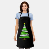kerstboom Piano Teacher Gift Schort (Gedragen)
