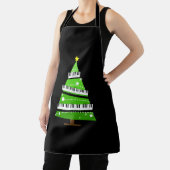 kerstboom Piano Teacher Gift Schort (Insitu)