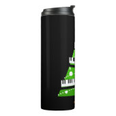 kerstboom Piano Teacher Gift Thermosbeker (Gedraaid links)