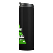 kerstboom Piano Teacher Gift Thermosbeker (Geroteerd rechts)