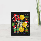 Kerstboom Pickleball Ho Ho Santa Lights XM Kaart (Voorkant)