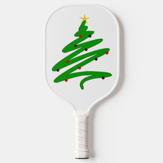 kerstboom pickleball paddle (Voorkant)