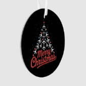 Kerstboom Piloot in Vliegtuig Ornament (voorkant)