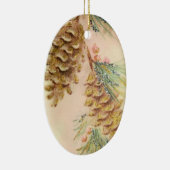 Kerstboom Pinecones Sparkle Look  Keramisch Ornament (Rechts)