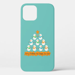 Kerstboom piramide gemaakt van Kerstmis sneeuwpopp Case-Mate iPhone Case