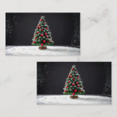 kerstboom plaatskaartje (Voorkant / Achterkant)