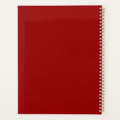 Kerstboom Planner (rood) (Achterkant)