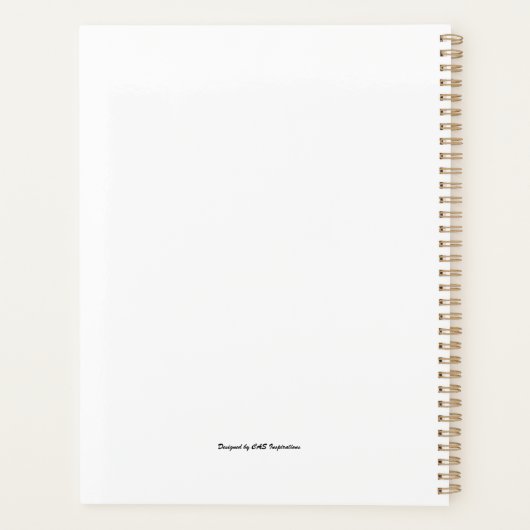 Kerstboom Planner (wit) (Achterkant)