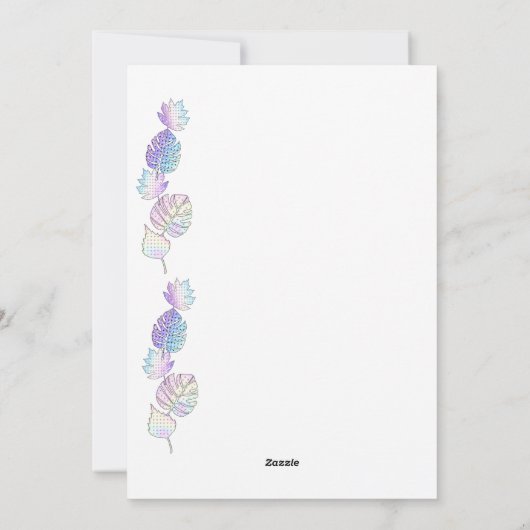 Kerstboom Plat Kerstkaart (Achterkant)