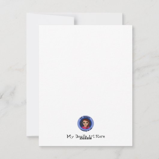 Kerstboom Plat Kerstkaart (Achterkant)