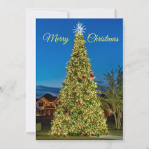 Kerstboom, platte kerstkaart
