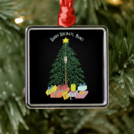 Kerstboom Plein Metaal Boomornament Metalen Ornament