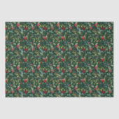 Kerstboom Poinsettia Bobble Tissuepapier (Voorkant)