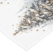 Kerstboom Poinsettia Wintersneeuw Korte Tafelloper (Hoek)