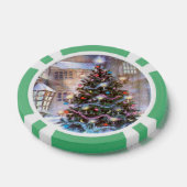 kerstboom  poker chips (Enkel)