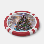 kerstboom  poker chips (Enkel)