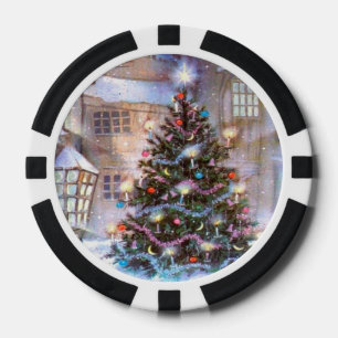 kerstboom poker chips