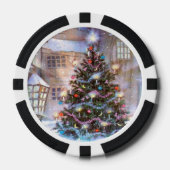 kerstboom  pokerchips (Voorkant)