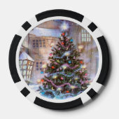 kerstboom  pokerchips (Achterkant)
