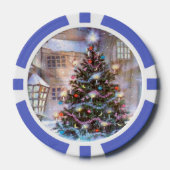 kerstboom  pokerchips (Voorkant)