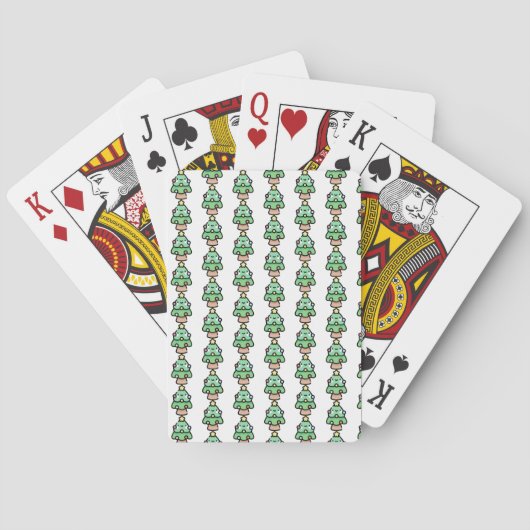 kerstboom pokerkaarten (Achterkant)