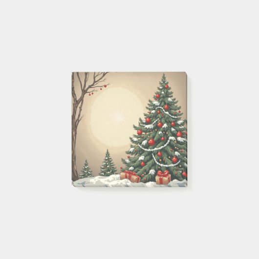 Kerstboom post-it note (Voorkant)