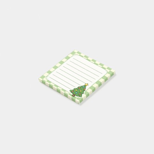 Kerstboom Post-it® Notes (Schuin)