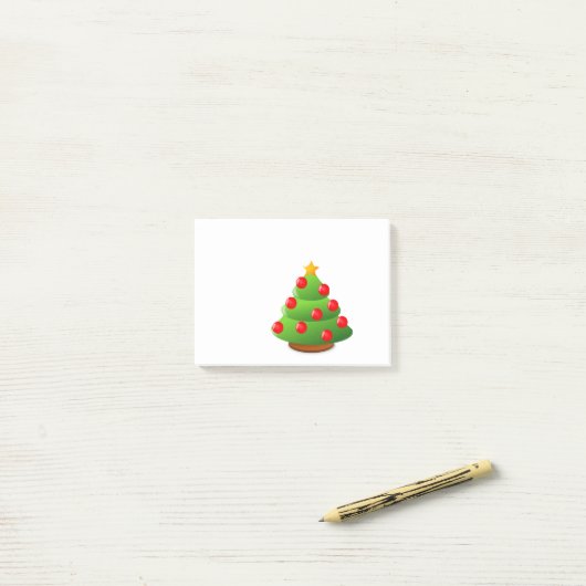 kerstboom post-it® notes (Op bureau)