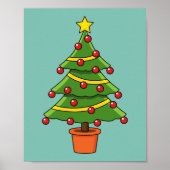 kerstboom poster (Voorkant)