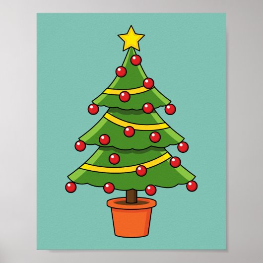 kerstboom poster (Voorkant)