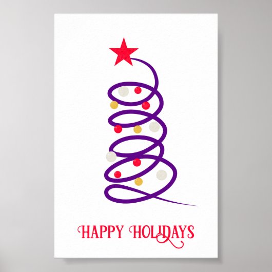 kerstboom poster (Voorkant)